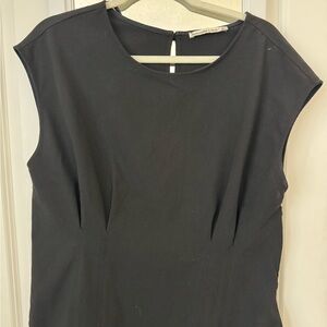 Abercrombie & Fitch Black Cap Sleeve Blouse